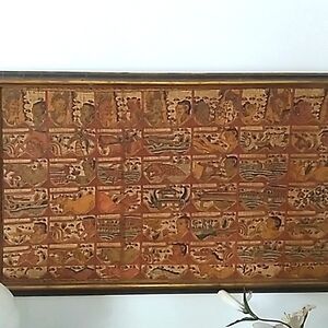 Antique Balinese Palelintangan, Framed